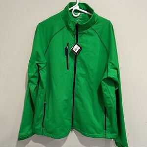 NWT Bobby Jones water resistant golf jacket green mens XL